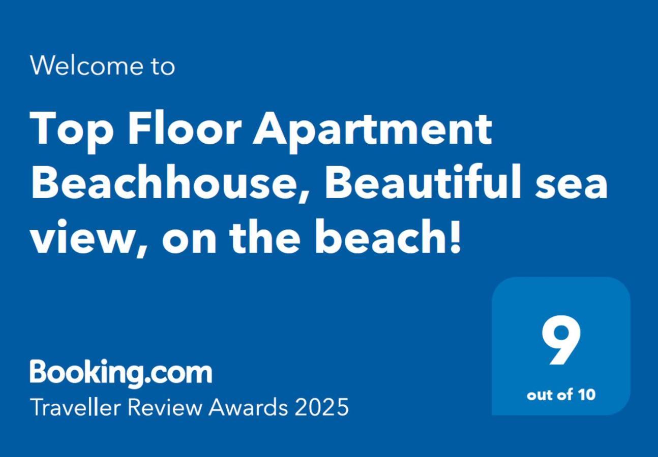 Top Floor Apartment Beachhouse, Beautiful Sea View, On The Beach! การ์ตาเฮนา ภายนอก รูปภาพ